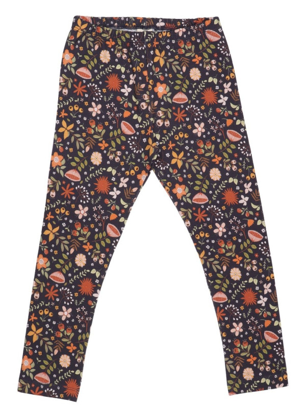 Walkiddy - Bio Kinder Leggings "Fancy Flowers" mit Blumen-Allover