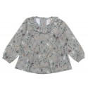 Walkiddy - Bio Kinder Jersey Bluse " Tiny Flowers" mit Blumen-Allover