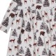 Walkiddy - Bio Kinder Jersey Kleid " Winter Woodland" mit Waldtieren-Allover