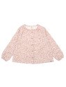 Walkiddy - Bio Kinder Flanell Bluse "Mini Cottons" mit Baumwollblüten-Allover