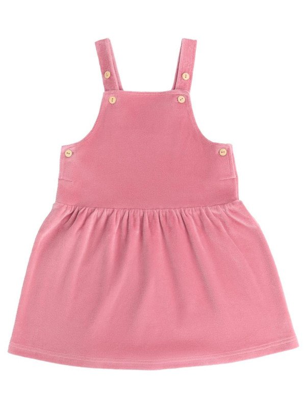 Leela Cotton - Bio Kinder Nicky Latzkleid, altrosa