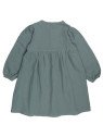 Walkiddy - Bio Kinder Musselin Kleid mit Blätter-Stickerei