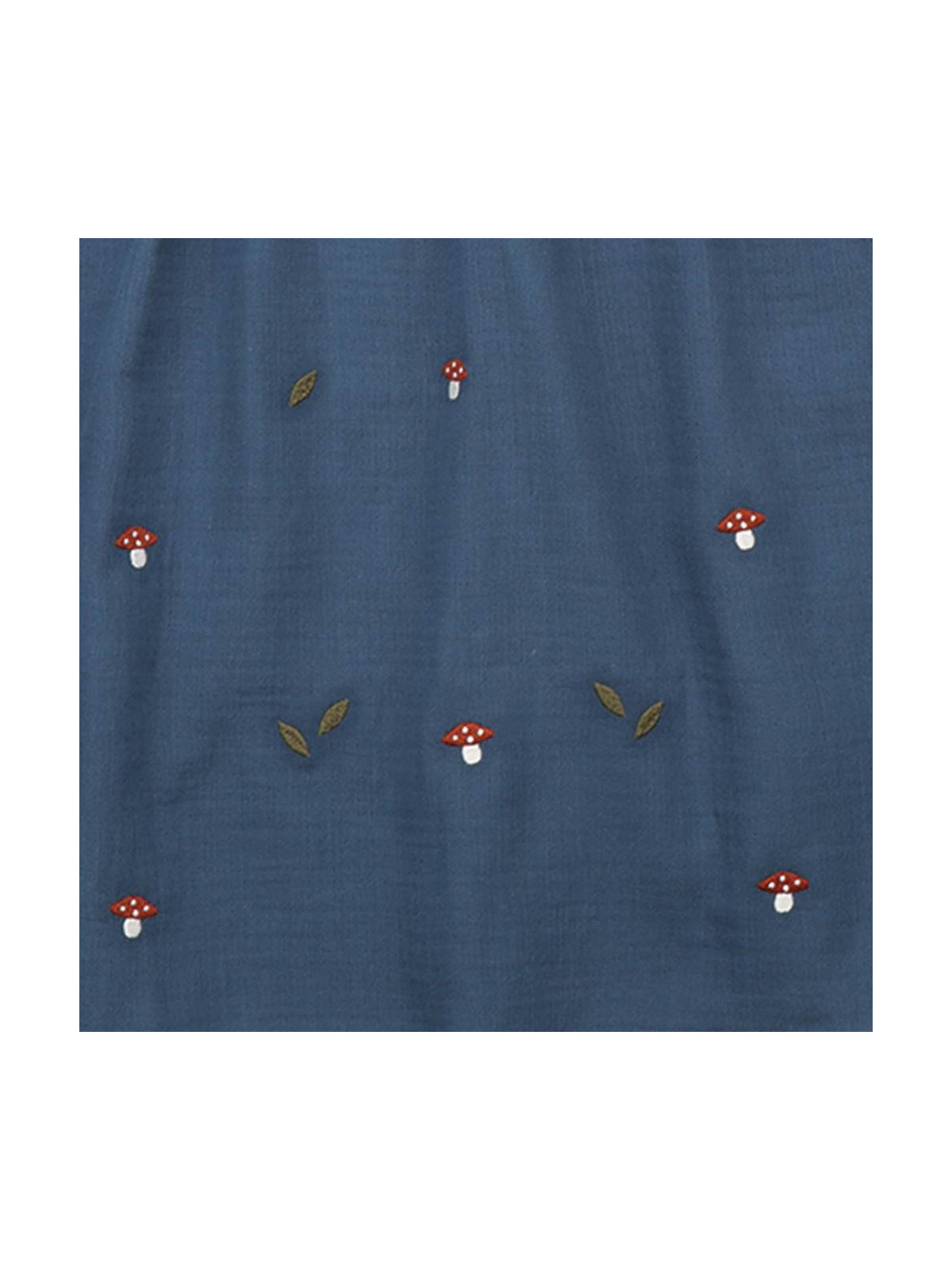 Walkiddy - Bio Kinder Musselin Kleid mit Pilz-Stickerei