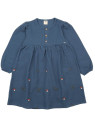 Walkiddy - Bio Kinder Musselin Kleid mit Pilz-Stickerei