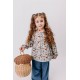 Walkiddy - Bio Kinder Flanell Bluse " Various Mushrooms" mit Pilz-Allover