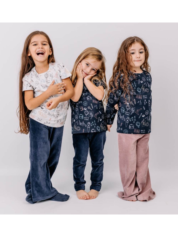 Walkiddy - Bio Kinder Cord Hose, navy