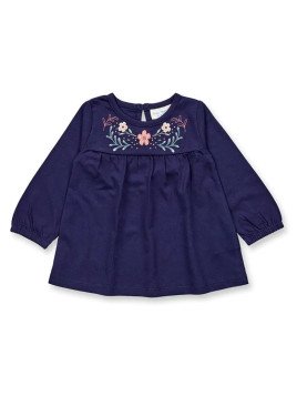 Sense Organics - Bio Baby Tunika "Edith" mit Blumen-Stickerei