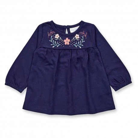 Sense Organics - Bio Baby Tunika "Edith" mit Blumen-Stickerei