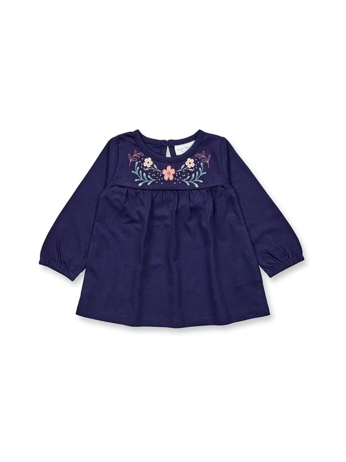 Sense Organics - Bio Baby Tunika "Edith" mit Blumen-Stickerei