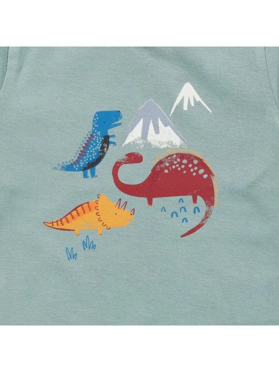 Sense Organics - Bio Baby Langarmshirt "Elan" mit Dinosaurier-Druck