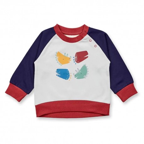 Sense Organics - Bio Baby Sweatshirt "Buda" mit Dinosaurier-Druck