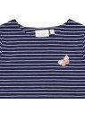 Sense Organics - Bio Kinder Langarmshirt "Aluna" mit Schmetterlings-Stickerei und Streifen