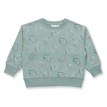 Sense Organics - Bio Kinder Sweatshirt "DARI" mit Dinosaurier-Allover