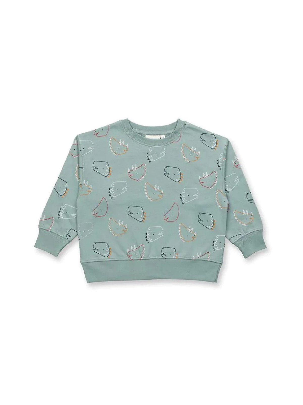 Sense Organics - Bio Kinder Sweatshirt "DARI" mit Dinosaurier-Allover