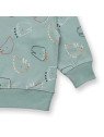 Sense Organics - Bio Kinder Sweatshirt "DARI" mit Dinosaurier-Allover