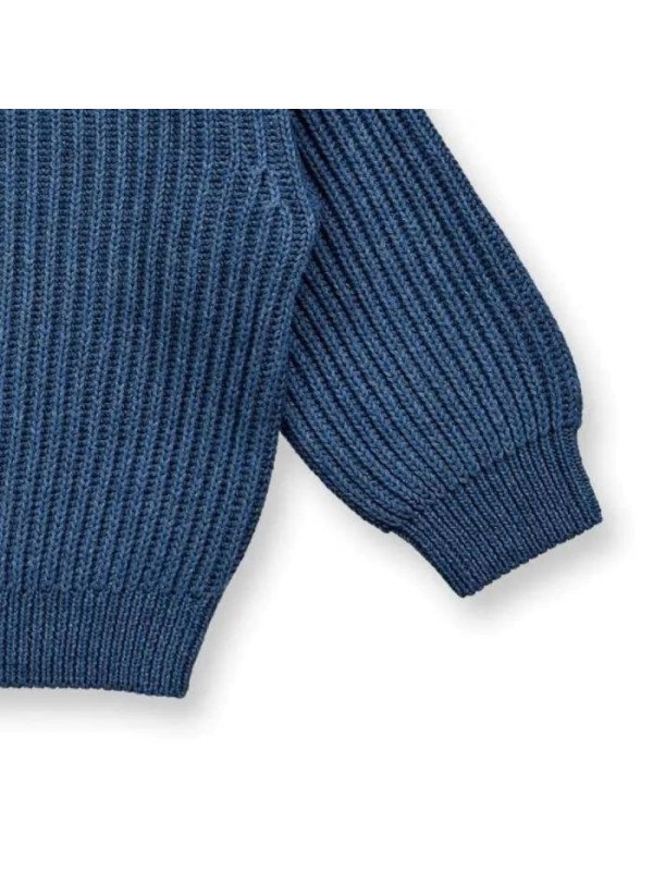 Sense Organics - Bio Baby Strick Pullover "Varuny", blau