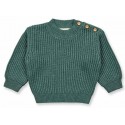 Sense Organics - Bio Baby Strick Pullover "Varuny", dark sage
