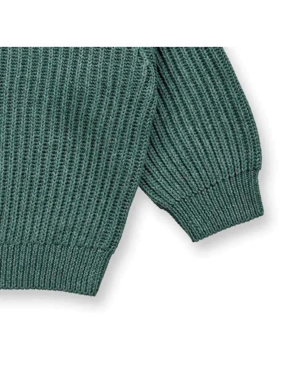 Sense Organics - Bio Baby Strick Pullover "Varuny", dark sage