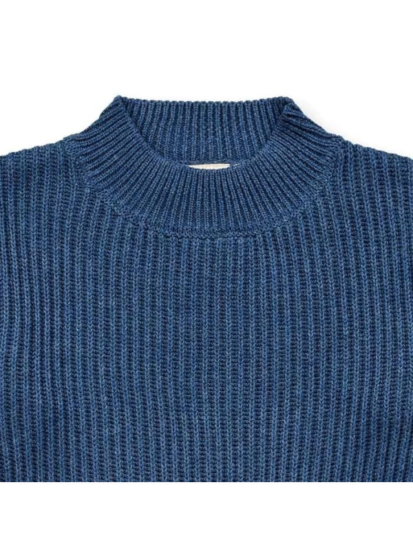 Sense Organics - Bio Kinder Strick Pullover "Marley", blau