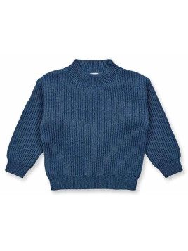 Sense Organics - Bio Kinder Strick Pullover "Marley", blau