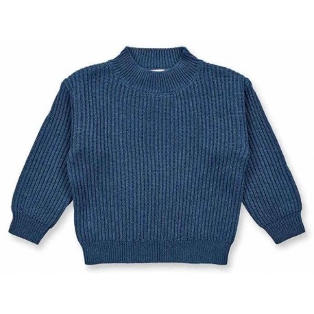 Sense Organics - Bio Kinder Strick Pullover "Marley", blau