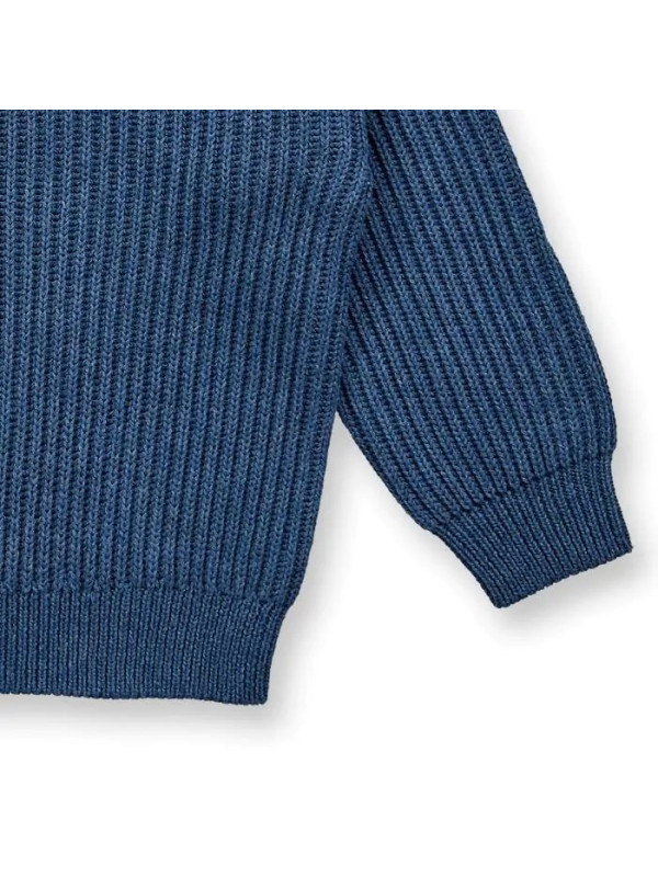 Sense Organics - Bio Kinder Strick Pullover "Marley", blau