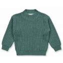 Sense Organics - Bio Kinder Strick Pullover "Marley", dark sage
