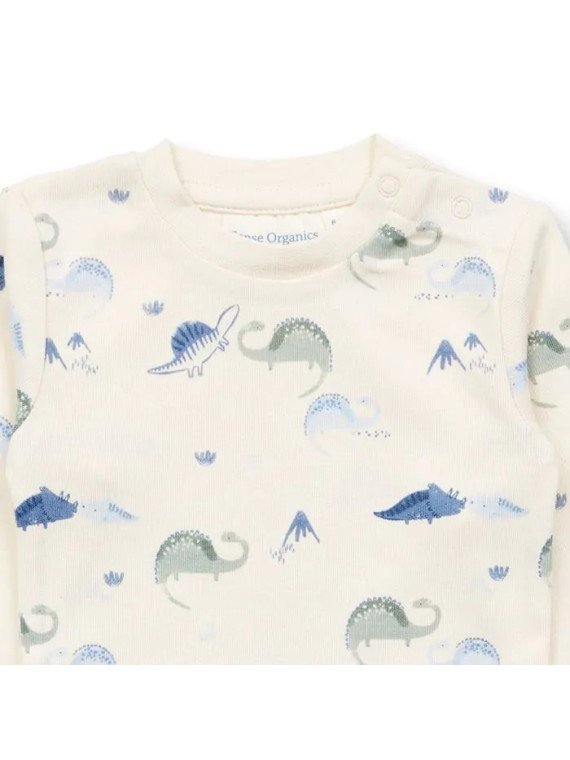 Sense Organics - Bio Baby Body "Varin" mit Dinosaurier-Allover