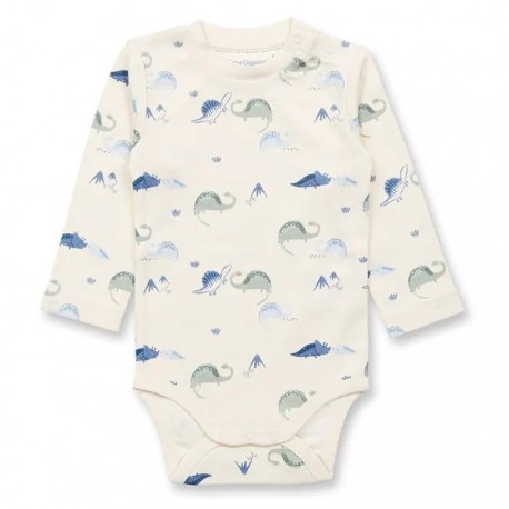 Sense Organics - Bio Baby Body "Varin" mit Dinosaurier-Allover