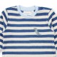 Sense Organics - Bio Baby Frottee Strampler "Viktor" mit Dinosaurier-Stickerei und Streifen