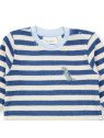 Sense Organics - Bio Baby  Frottee  Strampler "Viktor" mit Dinosaurier-Stickerei und Streifen