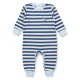 Sense Organics - Bio Baby Frottee Strampler "Viktor" mit Dinosaurier-Stickerei und Streifen