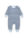 Sense Organics - Bio Baby  Frottee  Strampler "Viktor" mit Dinosaurier-Stickerei und Streifen