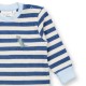 Sense Organics - Bio Baby Frottee Strampler "Viktor" mit Dinosaurier-Stickerei und Streifen