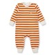 Sense Organics - Bio Baby Frottee Strampler "Viktor" mit Bären-Stickerei und Streifen