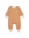 Sense Organics - Bio Baby  Frottee  Strampler "Viktor" mit Bären-Stickerei und Streifen