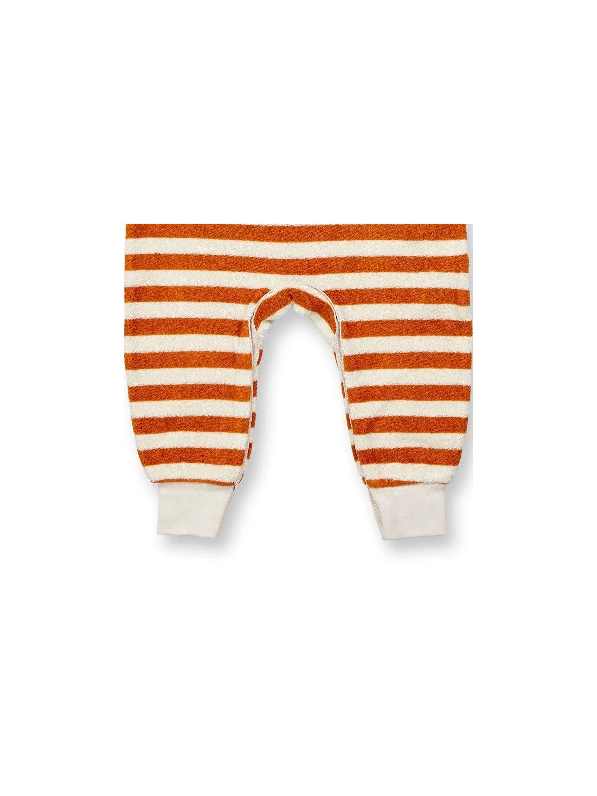 Sense Organics - Bio Baby  Frottee  Strampler "Viktor" mit Bären-Stickerei und Streifen