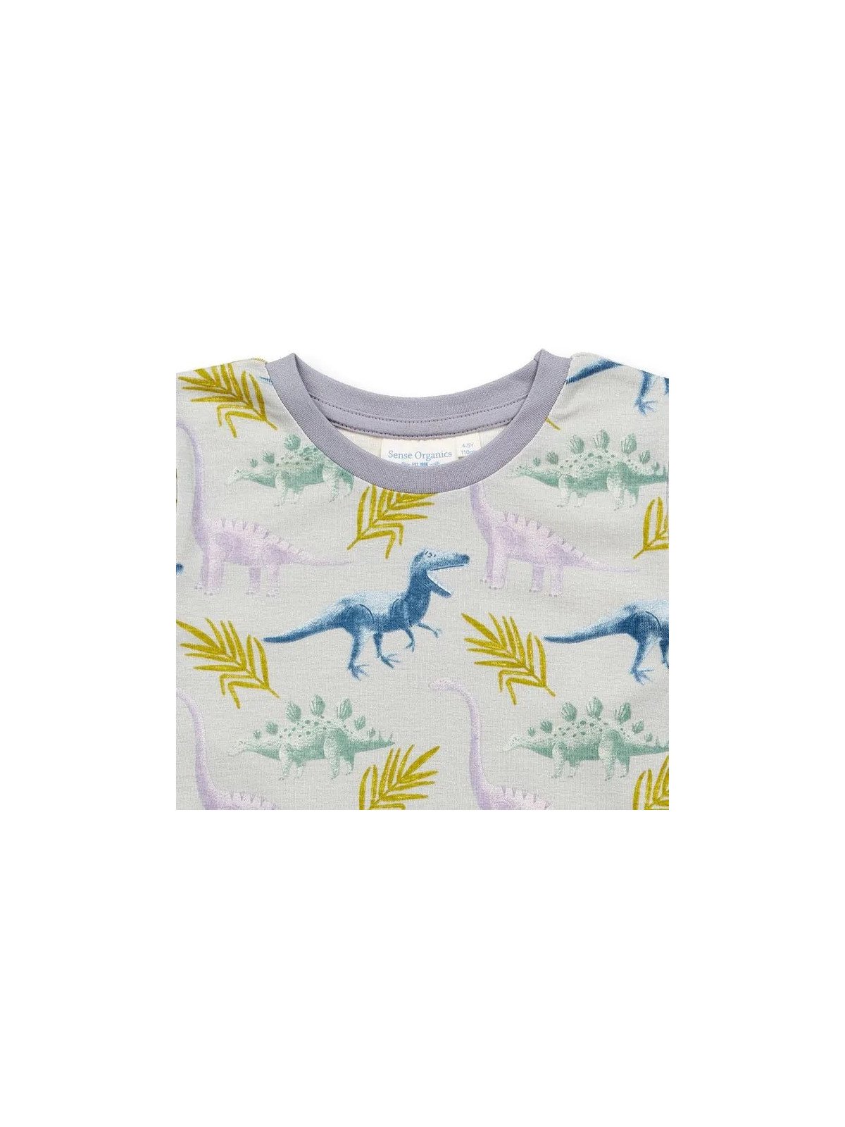 Sense Organics - Bio Kinder Schlafanzug "Long John" mit Dinosaurier-Allover