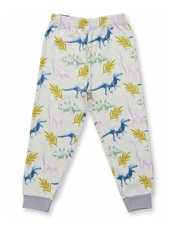 Sense Organics - Bio Kinder Schlafanzug "Long John" mit Dinosaurier-Allover