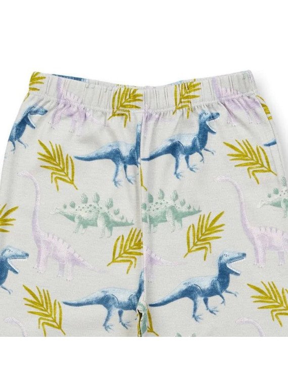 Sense Organics - Bio Kinder Schlafanzug "Long John" mit Dinosaurier-Allover