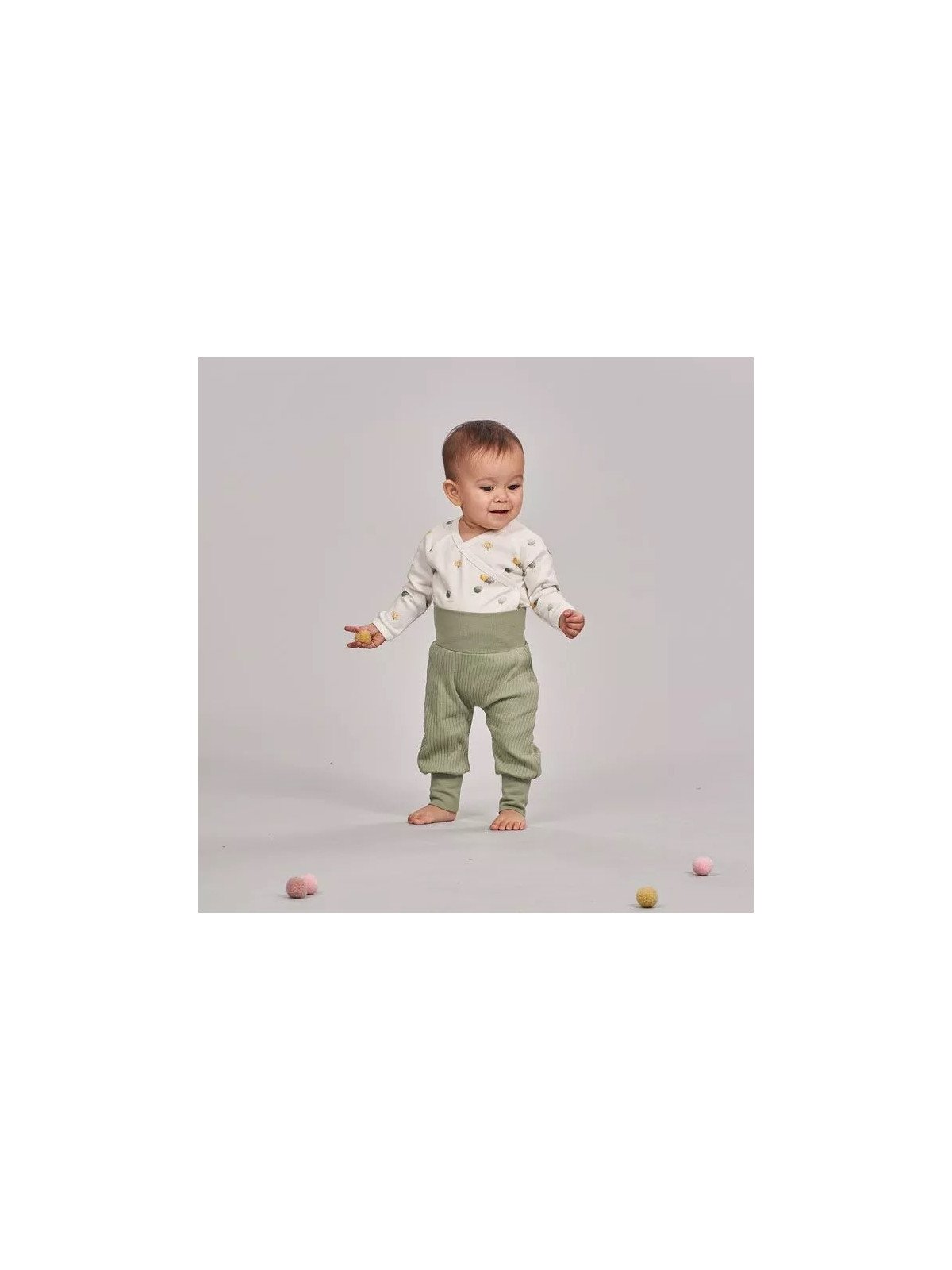 Sense Organics - Bio Baby Wickelbody langarm "YGON" mit Bäume-Allover