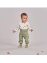 Sense Organics - Bio Baby Wickelbody langarm "YGON" mit Bäume-Allover