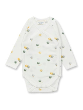 Sense Organics - Bio Baby Wickelbody langarm "YGON" mit Bäume-Allover