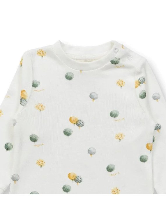 Sense Organics - Bio Baby Strampler langarm "Tona" mit Bäume-Allover