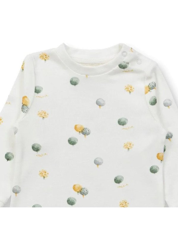 Sense Organics - Bio Baby Strampler langarm "Tona" mit Bäume-Allover