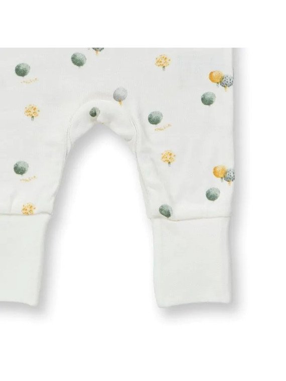 Sense Organics - Bio Baby Strampler langarm "Tona" mit Bäume-Allover
