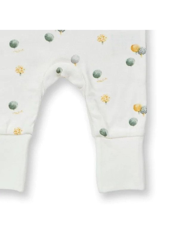 Sense Organics - Bio Baby Strampler langarm "Tona" mit Bäume-Allover