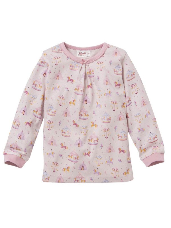 People Wear Organic - Bio Kinder Schlafanzug mit Jahrmarkt-Allover