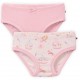 People Wear Organic - Bio Kinder Unterhosen Doppelpack mit Jahrmarkt-Allover/uni