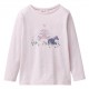 People Wear Organic - Bio Kinder Langarmshirt mit Dinosaurier-Applikation